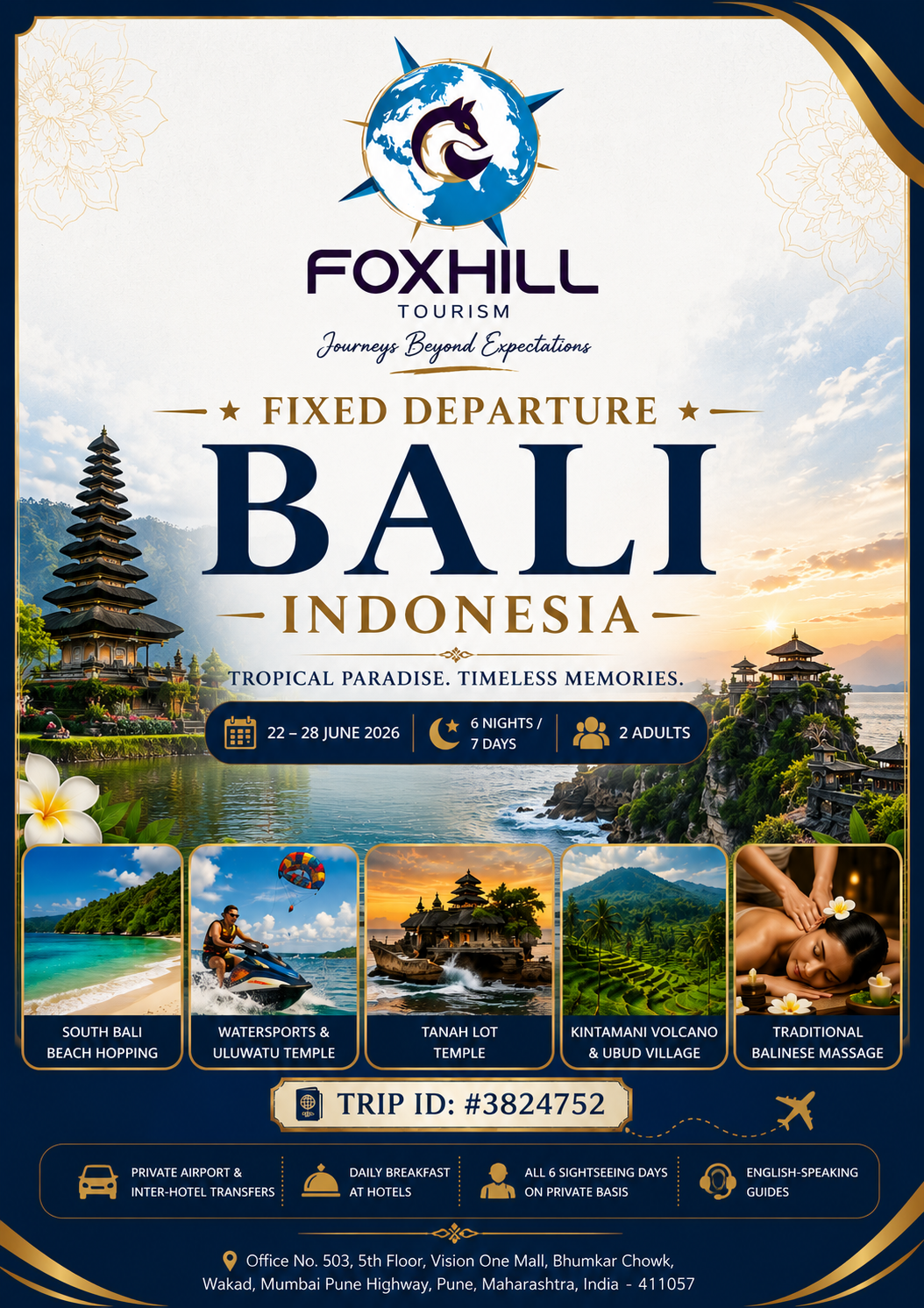 Bali Fixed Departure Ex- Ahmedabad